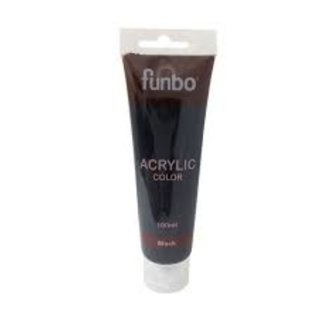 Funbo Acrylic TUBE 100ml 51 BLACK FO-AC-100-051